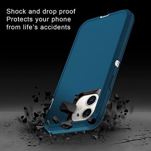 I-HONVA לאייפון 11 מארז אבק אבק/טיפה הוכחת שכבון 3 שכבות הגנה על גוף מלא [ללא מגן מסך] מארז כיסוי עמיד כבד